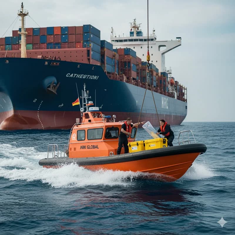 Emergency Spare & Document Delivery to Vessel